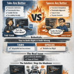 Tabs vs Spaces: The War That Will Never End (And Why Both Sides Are Wrong)