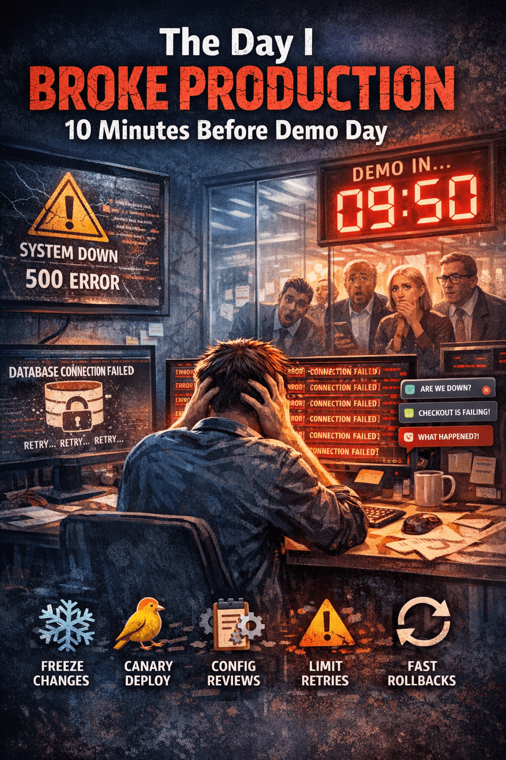 The Day I Broke Production 10 Minutes Before Demo Day