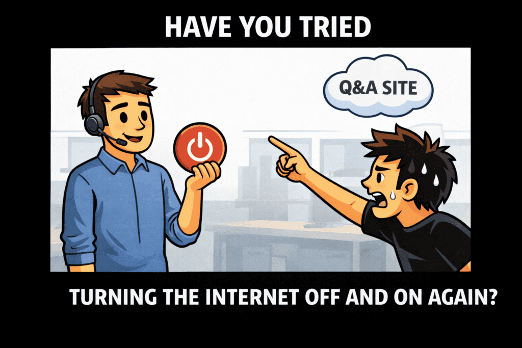 When Stack Overflow is Down: A Developer's Survival Guide (Meme Edition) When Stack Overflow is Down: A Developer's Survival Guide (Meme Edition)